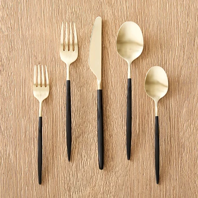 Gaze Satin Stainless Steel Flatware Sets | West Elm