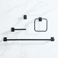 Abbington Bathroom Hardware - Matte Black | West Elm