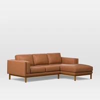 Dekalb 2 Piece Leather Sectional Sofa | With Chaise West Elm