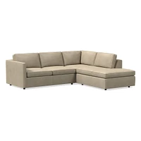 Harris Leather 2-Piece Bumper Chaise Sectional (106"–116") | West Elm