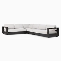 Telluride Aluminum Outdoor 4-Piece L-Shaped Sectional (148") | West Elm