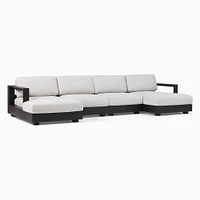 Telluride Aluminum Outdoor -Piece U-Shaped Sectional (149") | West Elm