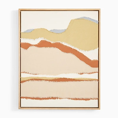 Layered Fabric Framed Wall Art | West Elm