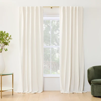 Cotton Velvet Blackout Curtain | West Elm