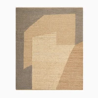 Angled Modern Form Jute Rug | West Elm