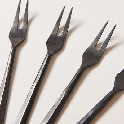 Farmhouse Pottery Forged Appetizer Forks (Set of 4) | West Elm