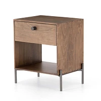 Iron & Wood Nightstand (19.75") | West Elm