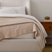 Silky TENCEL™ & Cotton Matelasse Blanket | West Elm