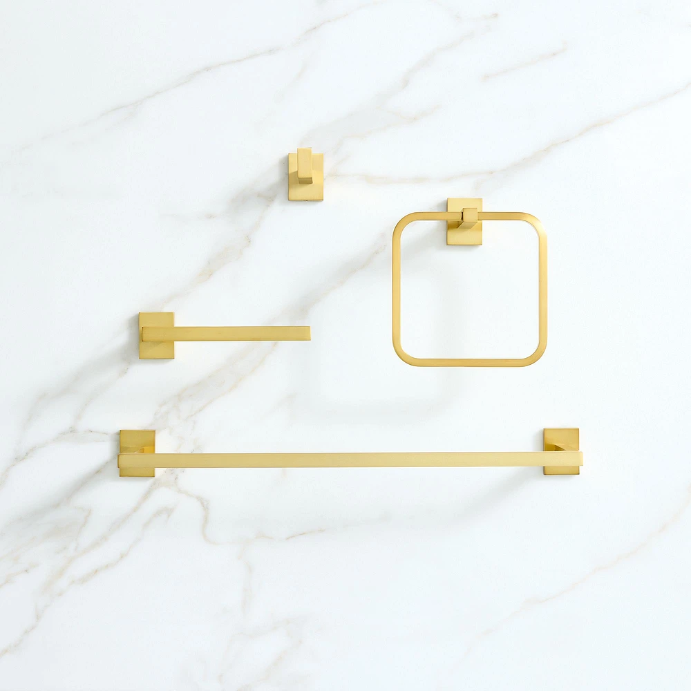 Abbington Bathroom Hardware - Antique Brass | West Elm