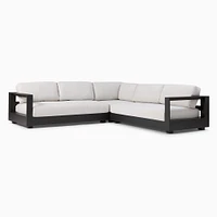 Telluride Aluminum Outdoor 3-Piece L-Shaped Sectional (113") | West Elm