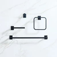 Abbington Bathroom Hardware - Matte Black | West Elm