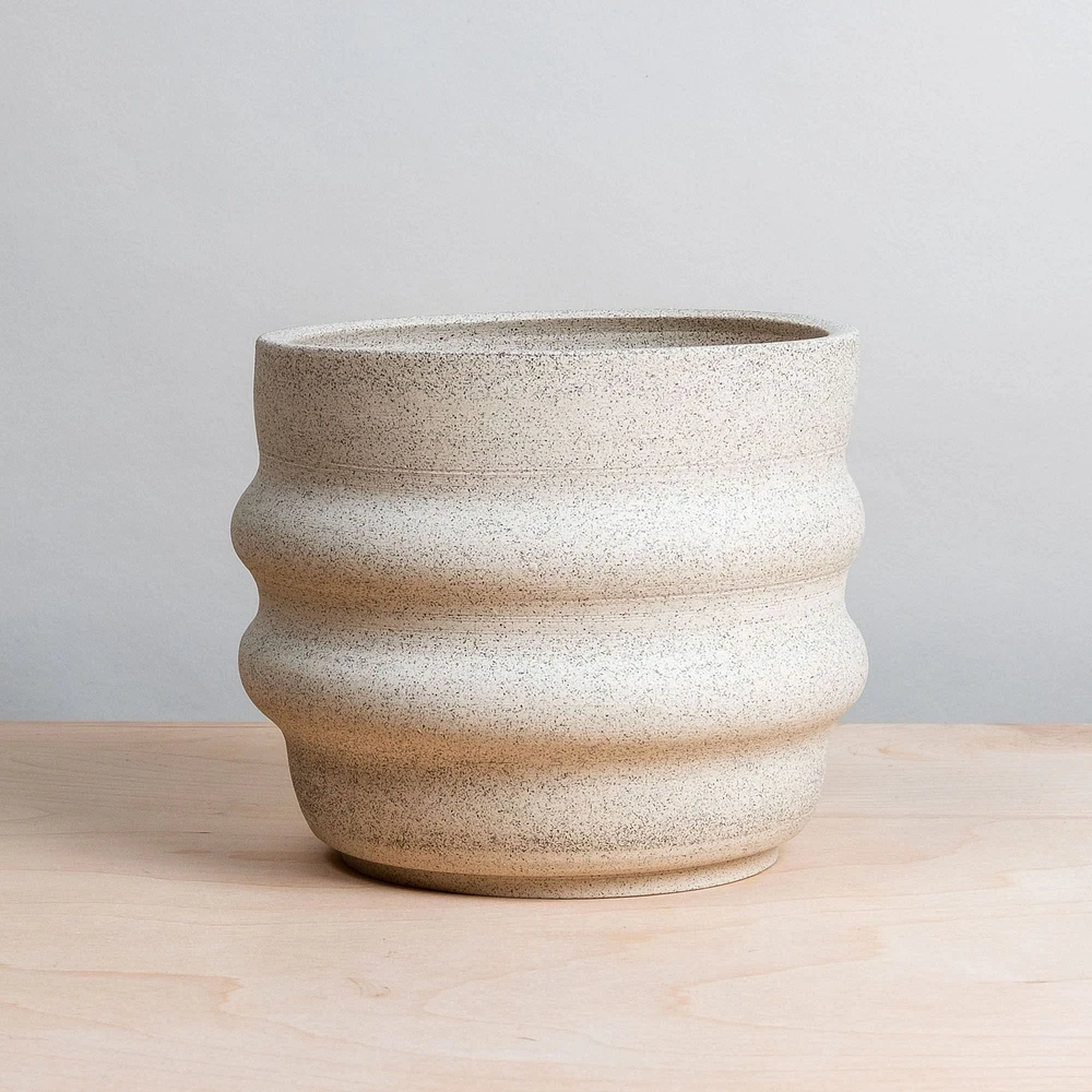 Utility Objects Bump Stoneware Planter | West Elm