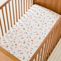 Misha & Puff Cubist Geo Crib Fitted Sheet | West Elm