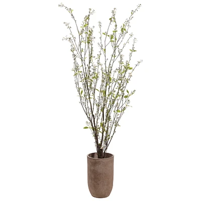 Faux Potted Mixed Botanicals Tree w/ Planter | West Elm
