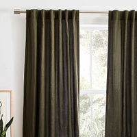 European Flax Linen Blackout Curtain | West Elm