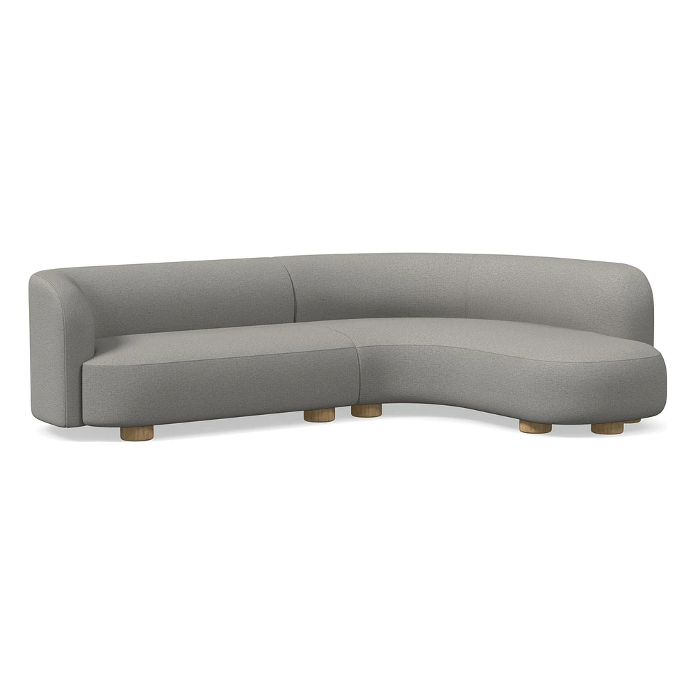 Laurent 2-Piece Wedge Chaise Sectional (111.5") | West Elm