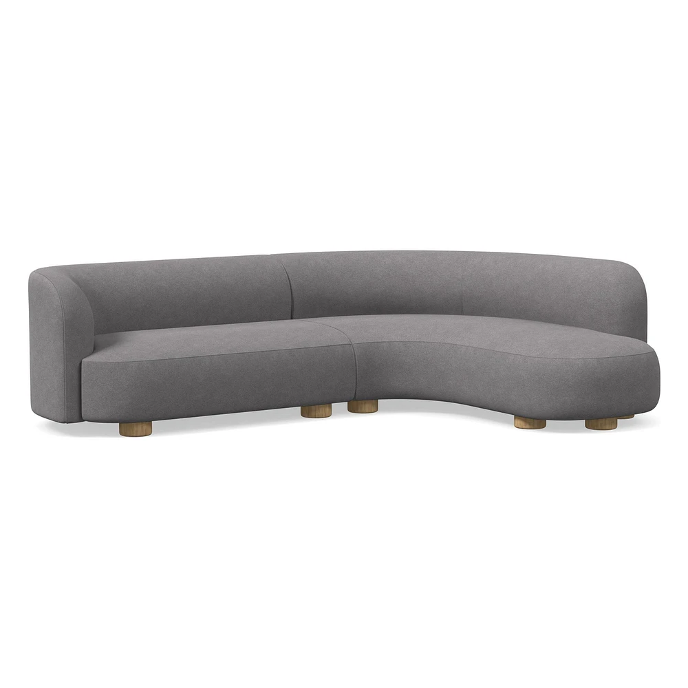 Laurent 2-Piece Wedge Chaise Sectional (111.5") | West Elm