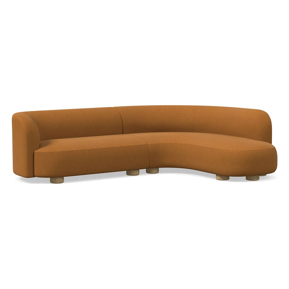 Laurent 2-Piece Wedge Chaise Sectional (111.5") | West Elm