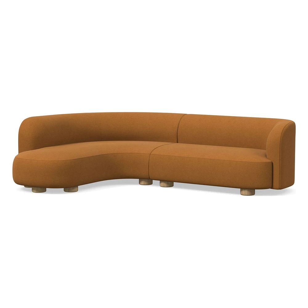 Laurent 2-Piece Wedge Chaise Sectional (111.5") | West Elm