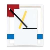 De Stijl Wall Clock, Wall Clock, White