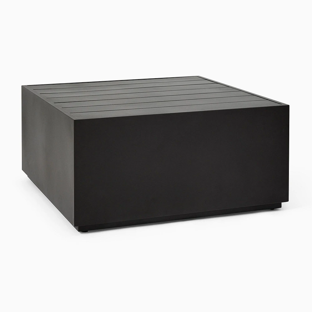 Volume Aluminum Outdoor Square Coffee Table (36") | West Elm