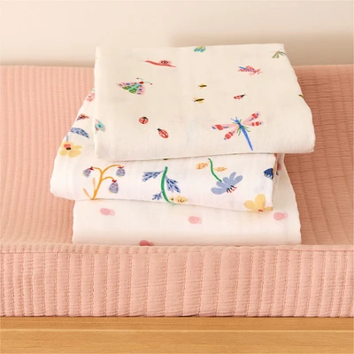 Organic Little Garden Swaddle Set | West Elm