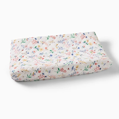 Organic Little Garden Floral Changing Pad Cover | West Elm