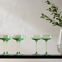 Estelle Colored Glass Champagne Coupe | West Elm