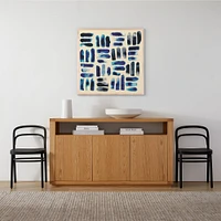 Blue Glass Grid I Framed Wall Art by Gold Rush | West Elm