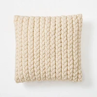 Braided Jersey Pillow Cover | West Elm