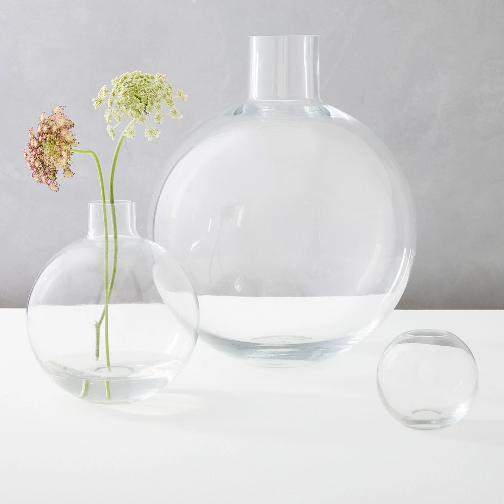 Foundations Clear Glass Vases | West Elm