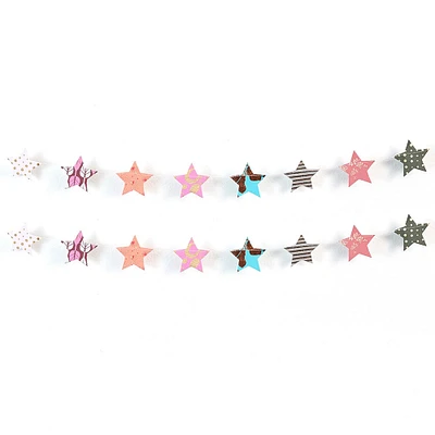 Metallic Cotton Star Garland | West Elm