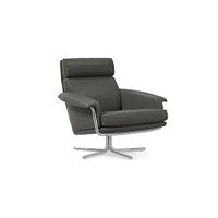 Kristoff Leather Swivel Chair | West Elm