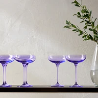 Estelle Colored Glass Champagne Coupe | West Elm