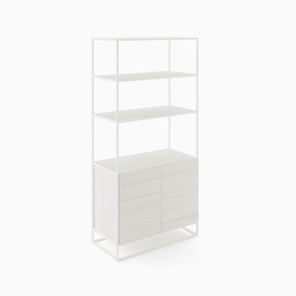 Greenpoint Tall Bookcase w/ Storage | West Elm