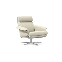 Kristoff Leather Swivel Chair | West Elm