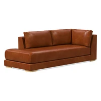 Build Your Own - Dalton Leather Sectional | West Elm