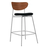 Modern Petal Counter Stool - Leather | West Elm