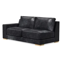 Build Your Own - Dalton Leather Sectional | West Elm