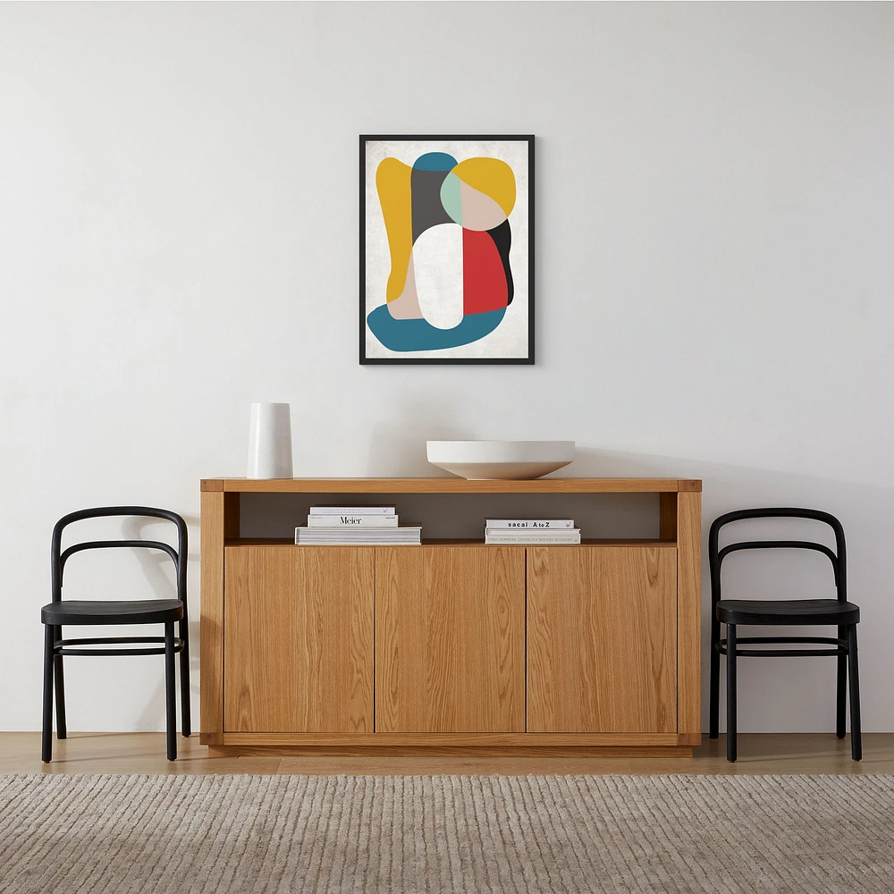 Mid-Century Geo Framed Wall Art | West Elm