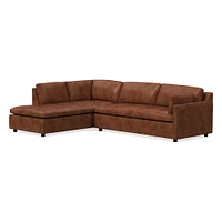 Marin Leather 2-Piece Bumper Chaise Sectional (114") | West Elm