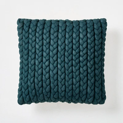 Braided Silk Pillow Cover & Throw Set | West Elm