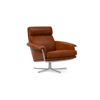 Kristoff Leather Swivel Chair | West Elm