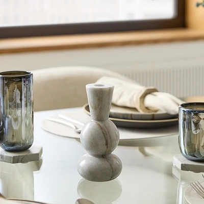 Kali Marble Candleholders | West Elm