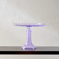 Estelle Colored Glass Cake Stand & Dome | West Elm