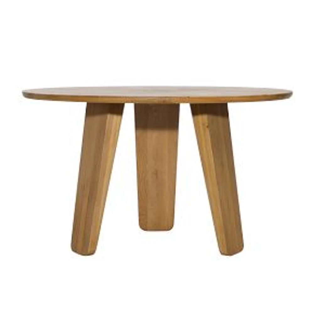 Eadaoin 51" Round Oak Wood Dining Table, Natural