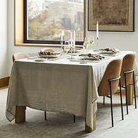 Euro Linen Tablecloth, Natural Flax