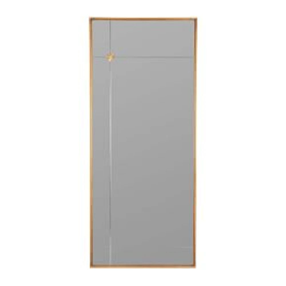 Dazzle  Floor Mirror, Gold, 70" Diam