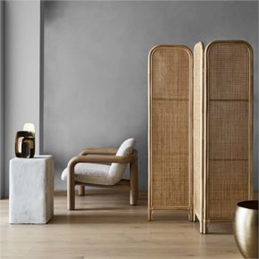 Zeze Room Divider, Natural Ratan