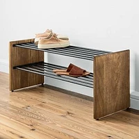 Anton Shoe Rack, Burnt Wax